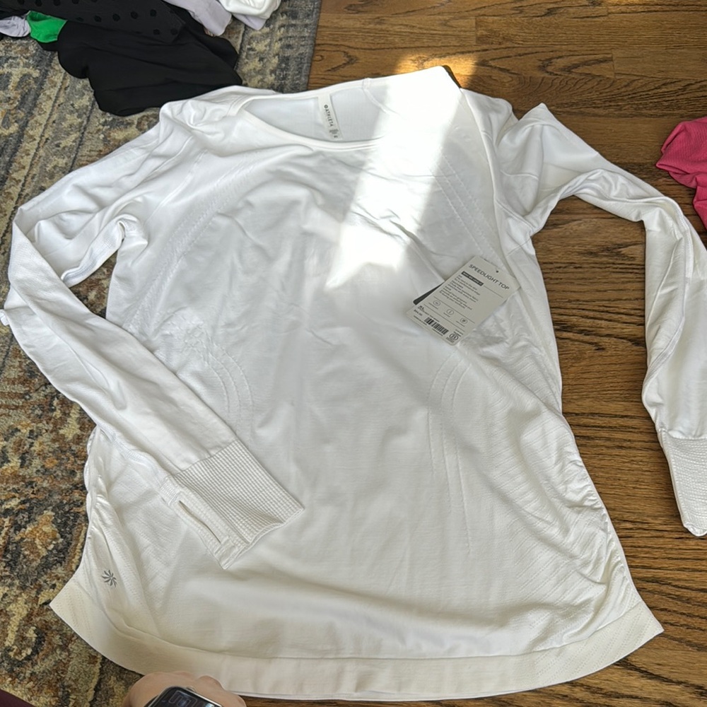 Athleta Women's White Long Sleeve Top